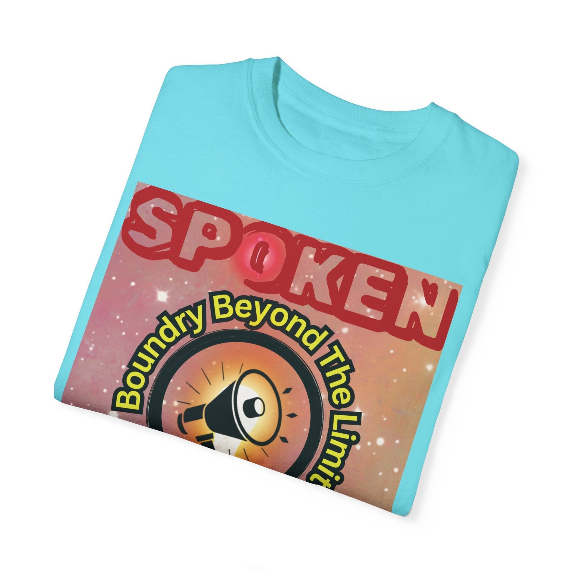 Spoken Balladz Unisex Garment-Dyed 'Universe At Your Feet' T-Shirt Printify