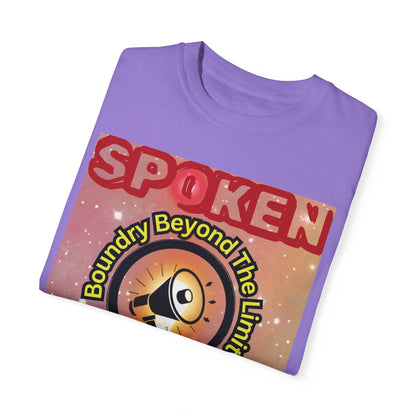 Spoken Balladz Unisex Garment-Dyed 'Universe At Your Feet' T-Shirt Printify